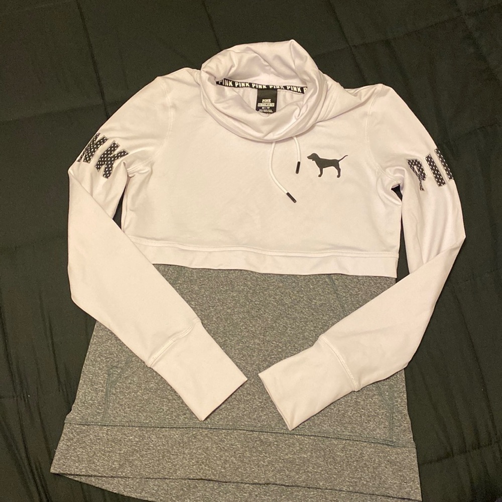 Pink turtleneck pullover